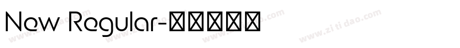 New Regular字体转换